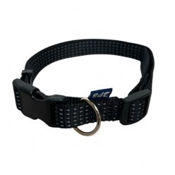 Fényvisszaverős nyakörv 20mmx40-55cm /fekete