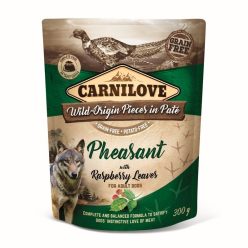   Carnilove Dog tasakos Paté Pheasant with Raspberry Leaves - Fácán málnalevéllel 300g HU
