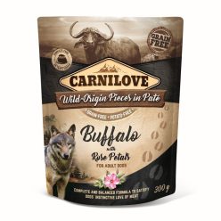   Carnilove Dog tasakos Paté Buffalo with Rose Petals - Bivaly rózsaszirommal 300g HU