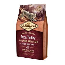   Carnilove Cat Duck & Turkey Large Breed – Muscles, Bones, Joints- Kacsa és Pulyka Hússal 2kg