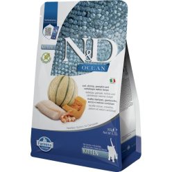   N&D Ocean Cat tőkehal,garnéla,sütőtök & sárgadinnye Kitten 300g