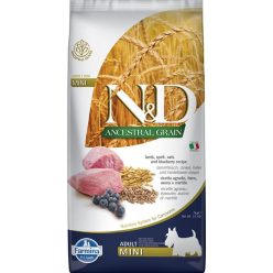   N&D Dog Ancestral Grain bárány,tönköly,zab & áfonya adult mini 7kg