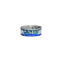   N&D Cat Ocean konzerv tőkehal & garnélarák sütőtökkel 70g