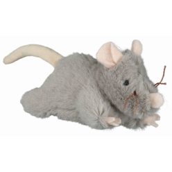   Trixie Játék Macskának Plüss Egér Hanggal, szürke, 15cm